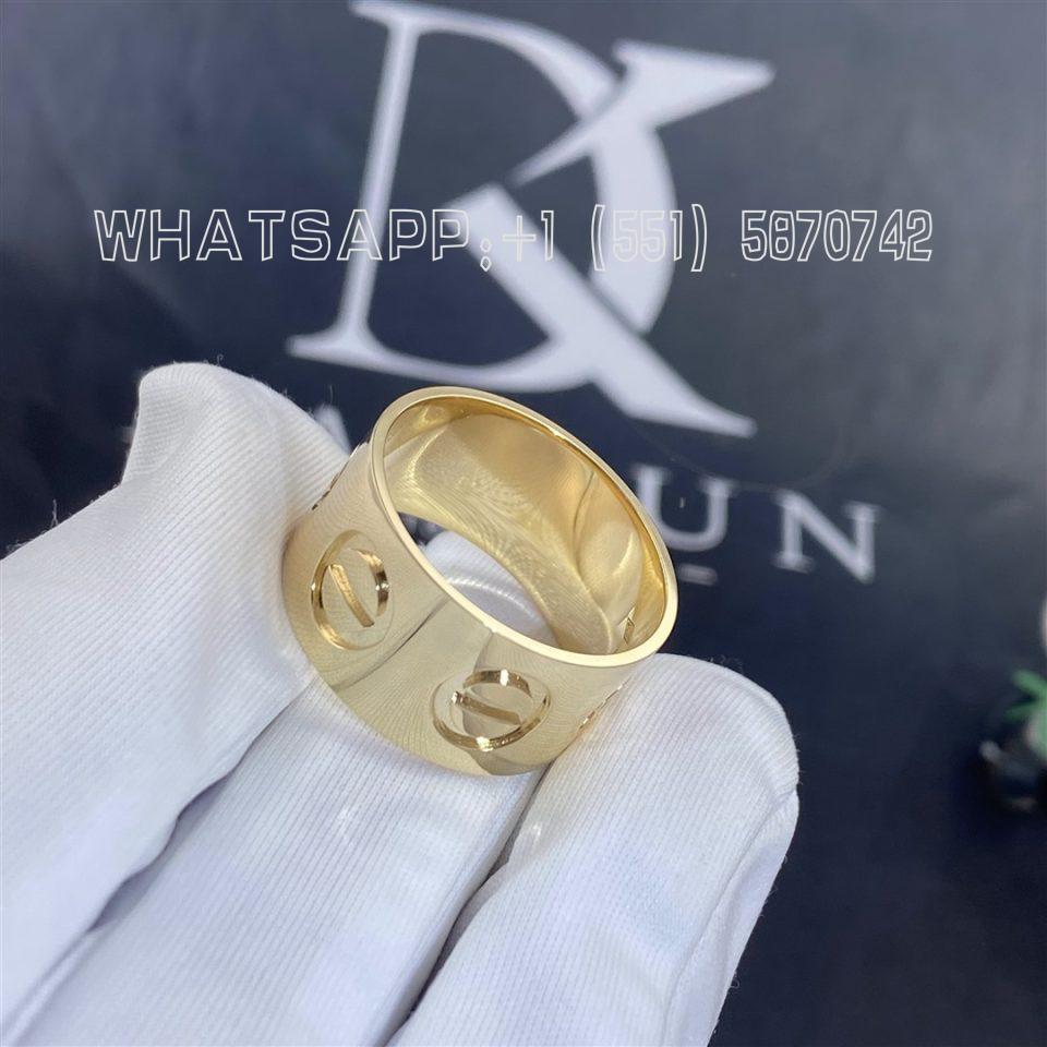 Custom Jewelry Cartier Love Ring in 18K Yellow Gold B4227800 - Width 11 mm