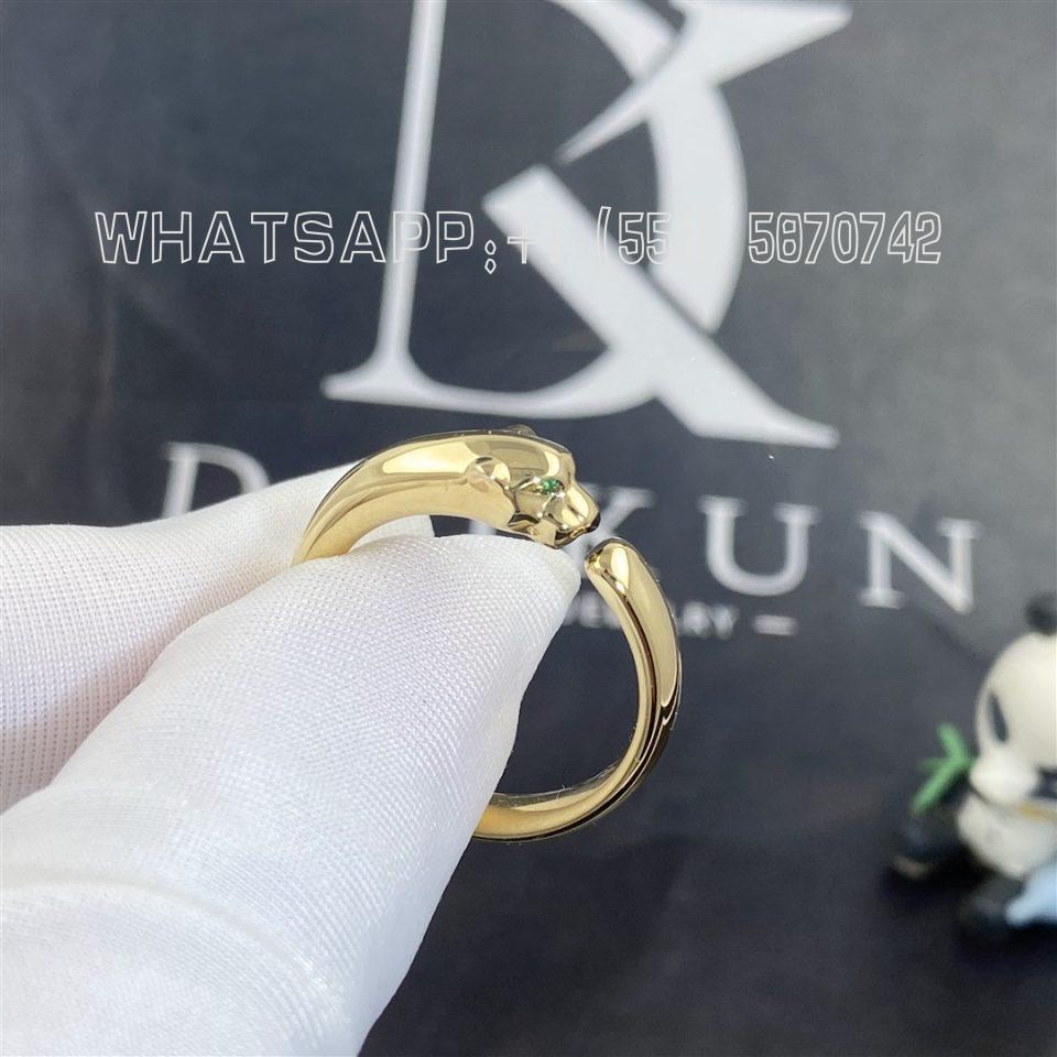 Custom Jewelry Cartier Panthère De Cartier Ring in 18K Yellow Gold and Tsavorite B4230100