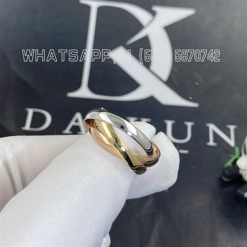 Custom Jewelry Cartier Trinity Ring Classic in 18K White Gold, Yellow Gold, Rose Gold B4052700