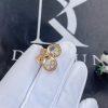 Custom Jewelry Chopard Happy Diamonds Icons Earrings Rose Gold and 6 Diamonds 83A018-5001