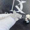 Custom Jewelry Graff Pavé Butterfly Diamond Ring in 18k White Gold RGR209