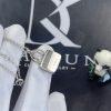Custom Jewelry Hermes Paris Constance Amulette Kelly Snap Closure in 18k White Gold Pendant H121316B 00