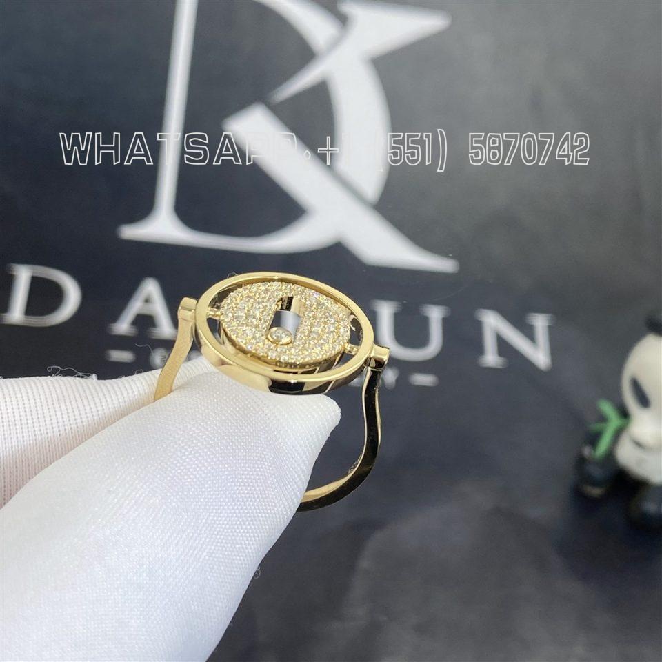 Custom Jewelry Messika Lucky Move Yellow Gold Ring with Diamonds 07534-YG