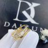 Custom Jewelry Messika Move Romane Yellow Gold Ring with Diamonds 06516-YG