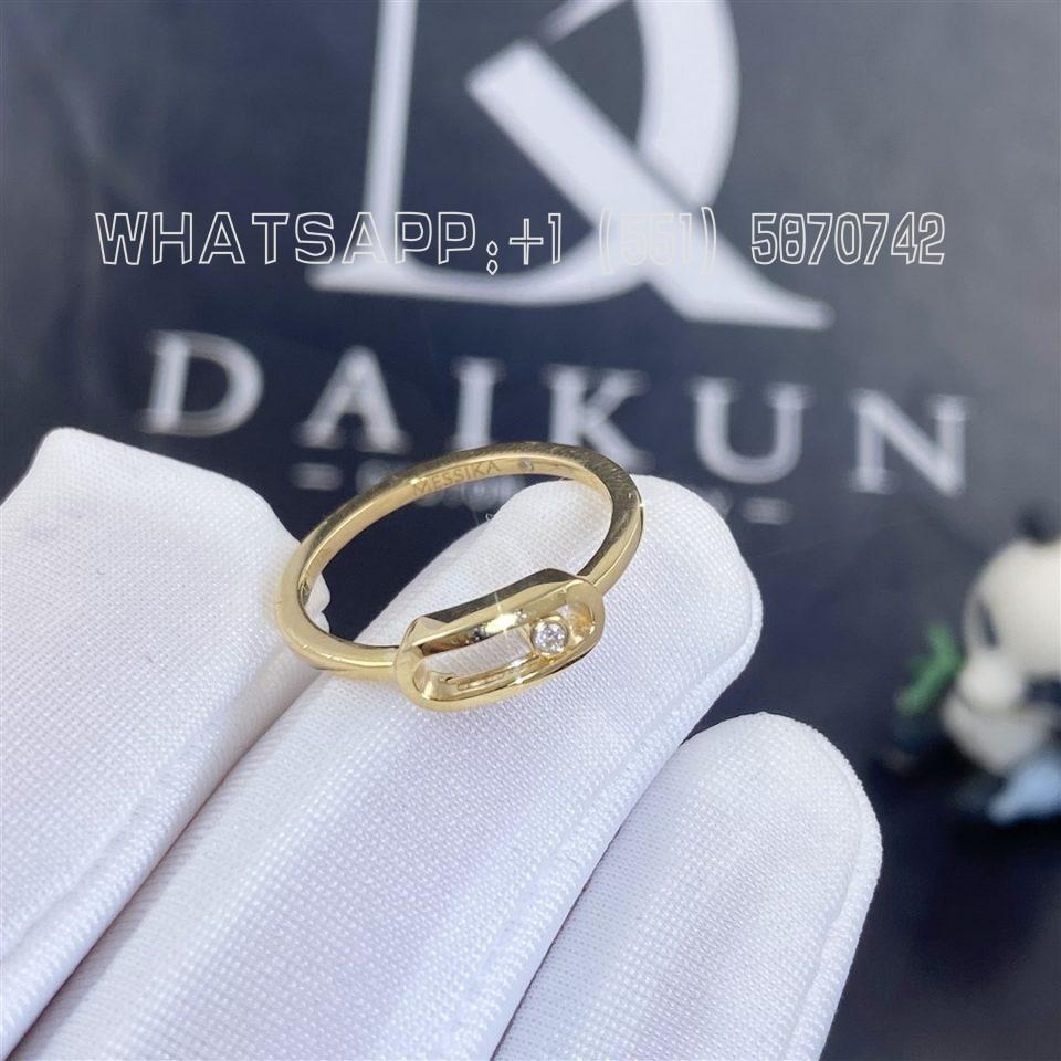 Custom Jewelry Messika Move Uno Yellow Gold Yellow Gold Diamond Ring 10055-YG