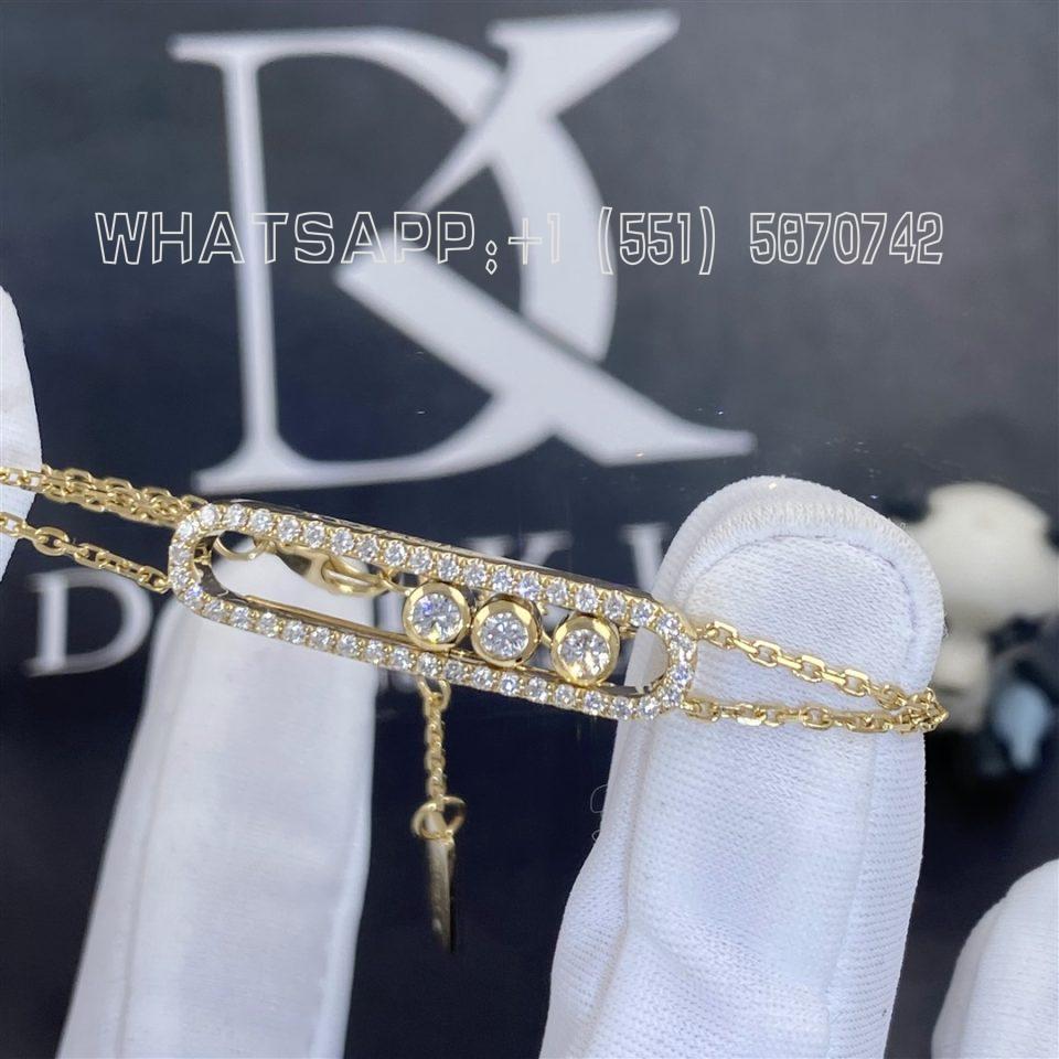 Custom Jewelry Messika Yellow Gold Diamond Bracelet Move Classic PavÉ 3995-YG