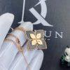 Custom Jewelry Roberto Coin Princess Flower Pendant in 18K Rose Gold with Diamonds and Black Jade ADV888CL1838_85 – Width 34mm