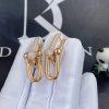 Custom Jewelry Tiffany HardWear Link Earrings in 18k Rose Gold with Pavé Diamonds 68692520