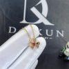 Custom Jewelry Van Cleef & Arpels Frivole pendant mini model in 18K Rose gold and Ruby VCARP7S800
