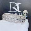 Custom Jewelry Van Cleef & Arpels Perlée clovers bracelet  in 18K White gold and Diamond VCARO25M00