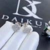 Custom Jewelry Van Cleef & Arpels Sweet Alhambra Earrings in 18K White Gold and Diamond VCARO85500