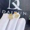 Custom Jewelry Van Cleef & Arpels Sweet Alhambra Earrings in 18K Yellow Gold and Diamond VCARO85500