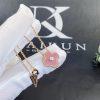 Custom Jewelry Van Cleef & Arpels Vintage Alhambra 2021 Holiday Pendant in 18K Rose gold and Rhodonite VCARP7TD00