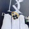 Custom Jewelry Van Cleef & Arpels Vintage Alhambra Ring in 18K Yellow gold, Diamond and Onyx VCARA41000