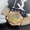 Custom Watches Patek Philippe Nautilus 5711R-001 18K Rose Gold 40mm Brown Gradient Dial and Leather Strap