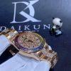 Custom Watches Rolex Cosmograph Daytona Rainbow Rose Gold Pave Diamonds 116595rbow-0002