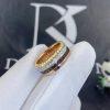 Custom Jewelry Boucheron Quatre Classique Small Ring in 18k Yellow, White, Pink Gold and Brown PVD JRG00627