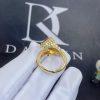 Custom Jewelry Boucheron Yellow Gold and Citrine Serpent Bohème Two-Stones Ring JRG02796
