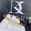 Custom Jewelry Bulgari 18k Rose Gold Bangle Bracelet Set with 12 Diamonds 354024 – YG