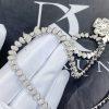 Custom Jewelry Bulgari Fiorever Necklace 18K White Gold and pavé diamonds 357377