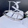 Custom Jewelry Cartier Love Bracelet, Small Model 18K White Gold and 10 Diamonds B6048017
