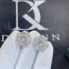 Custom Jewelry Chanel Bouton De CamÉlia Earrings 18k White Gold, Diamonds J12072