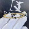 Custom Jewelry Chaumet Paris Bee My Love half pavé diamond bracelet in yellow gold 083439