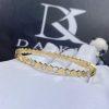 Custom Jewelry Chaumet Paris Bee My Love half pavé diamond bracelet in yellow gold 083439