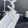 Custom Jewelry Chaumet Paris Bee My Love Half Pavé Diamond Earrings in White Gold 083990