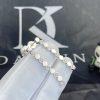Custom Jewelry Chaumet Paris Bee My Love Half Pavé Diamond Earrings in White Gold 083990