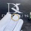 Custom Jewelry Chaumet Paris Bee My Love half pavé diamond ring in yellow gold 081932- 2.5 mm