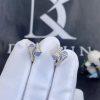 Custom Jewelry Marli Cleo Diamond Huggie Earrings In White Gold Chalcedony CLEO-E20