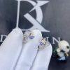 Custom Jewelry Marli Cleo Diamond Huggie Earrings In White Gold Chalcedony CLEO-E20