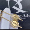Custom Jewelry Messika Lucky Move Arrow in 18K Yellow Gold Earrings with Diamonds Lucky Move Arrow 07516-YG