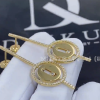 Custom Jewelry Messika Lucky Move Arrow in 18K Yellow Gold Earrings with Diamonds Lucky Move Arrow 07516-YG
