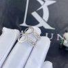 Custom Jewelry Messika Move Uno Hoop Earrings 18K White Gold Diamond Earrings 12037-WG