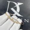 Custom Jewelry Messika Move Pavé Thin in 18K Yellow Gold and Diamond Bracelet 05032-YG