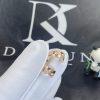 Custom Jewelry Messika Move Romane Mini Hoops Rose Gold Earrings with Diamonds