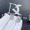 Custom Jewelry Van Cleef & Arpels Fleurette earstuds Diamonds large model 9.5mm