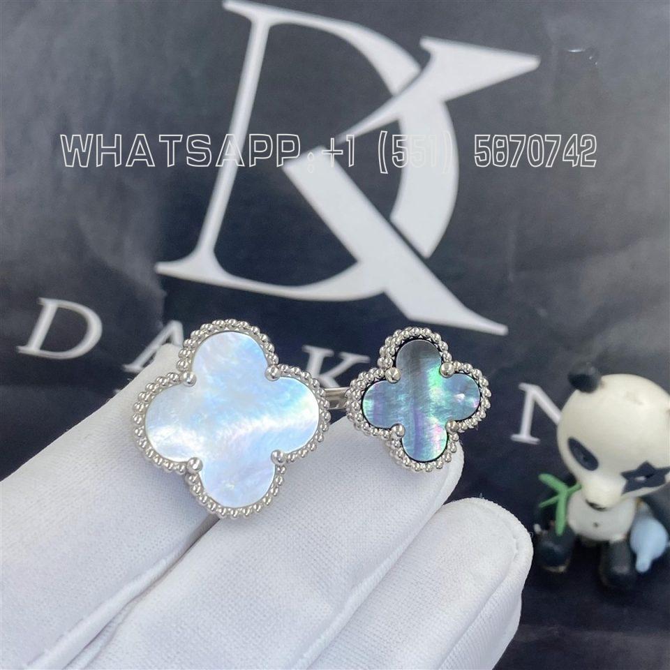 Custom Jewelry Van Cleef & Arpels Magic Alhambra Between the Finger ring Mother-of-pearl VCARN05600