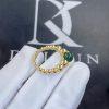 Custom Jewelry Van Cleef & Arpels Perlée couleurs variation ring Malachite Yellow gold VCARO5M200