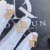 Custom Jewelry Van Cleef & Arpels Sweet Alhambra bracelet, 6 motifs Rose gold and Diamond VCARO85700