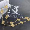 Custom Jewelry Van Cleef & Arpels Vintage Alhambra 10 motifs necklace, 18K yellow gold VCARO1ID00
