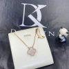 Custom Jewelry Van Cleef & Arpels Vintage Alhambra, 18k Rose Gold Mother-of-Pearl 2012 Holiday Necklace