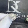 Custom Jewelry Van Cleef & Arpels Vintage Alhambra ring Guilloché 18K white gold VCARP9XI00