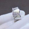 Custom Jewelry Bulgari Divas’ Dream Ring 18K White gold, Diamond and mother-of-pearl Ring 857079