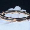 Custom Jewelry Bulgari B.zero1 bangle in 18k rose gold with black ceramic 351415