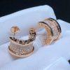 Custom Jewelry Bulgari B.Zero1 Earrings 18K Rose Gold and Diamonds 347814