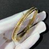 Custom Jewelry Bulgari B.zero1 Rock 18k yellow gold bracelet with pavé diamonds 357881