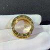 Custom Jewelry Bulgari B.zero1 Rock two-band ring in 18K yellow gold with pavé diamonds 358021